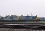 CSX 2339 & 6455 lead a train off the Tarboro sub